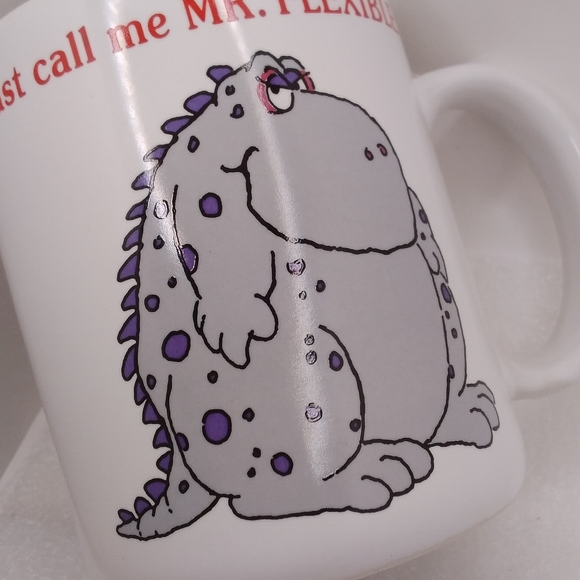 Shoebox Greetings Just Call Me Mr. Flexible MUG Gray Monster 12 oz Cup Hallmark - Picture 9 of 10